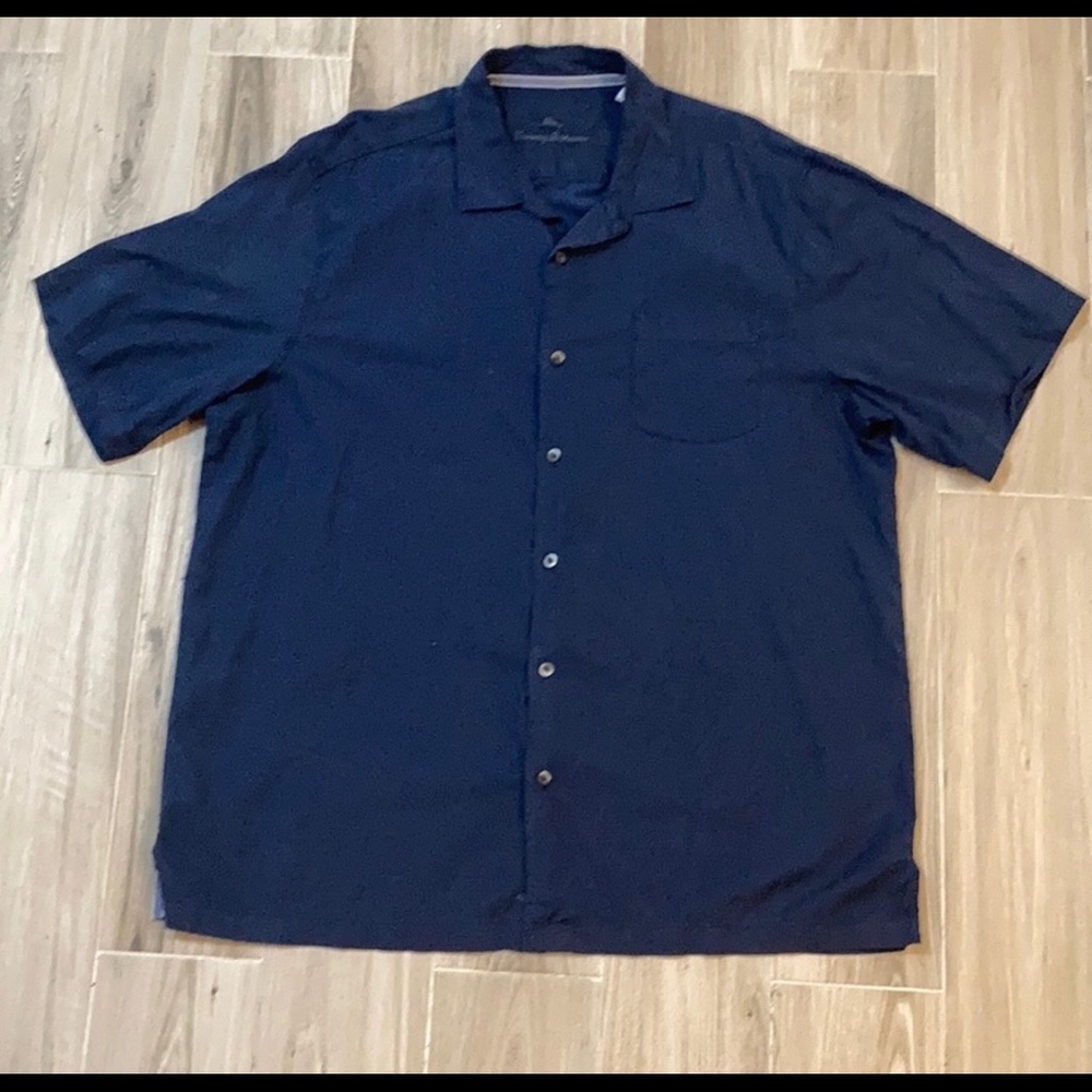 Tommy Bahama Silk-Blend Button Up Shirt Size 2XT